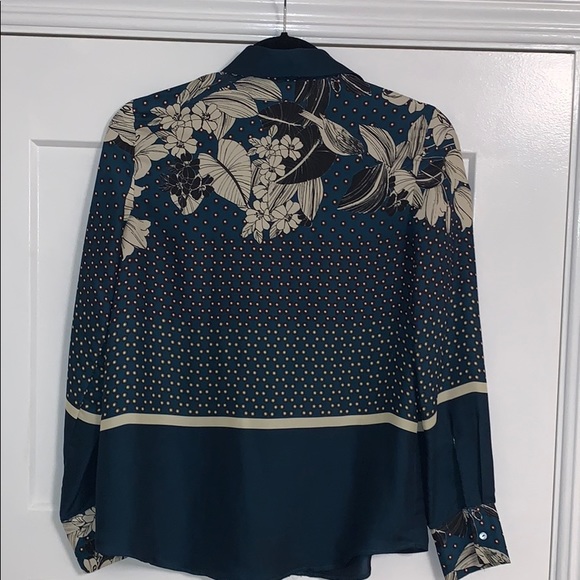 ZARA PRINTED BLOUSE size XS - Picture 5 of 5
